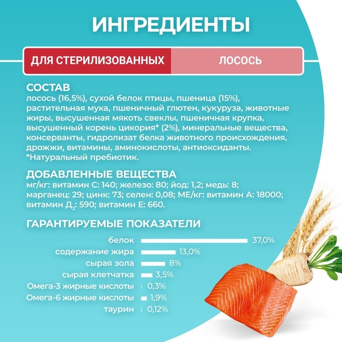 Сухой корм Purinа One для стерилизованных кошек, лосось/пшеница, 750 г Сухой корм Purinа One для стерилизованных кошек, лосось/пшеница, 750 г