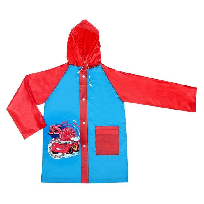 Дождевик детский, размер S, 92-98 см, Тачки Дождевик детский, размер S, 92-98 см, Тачки
