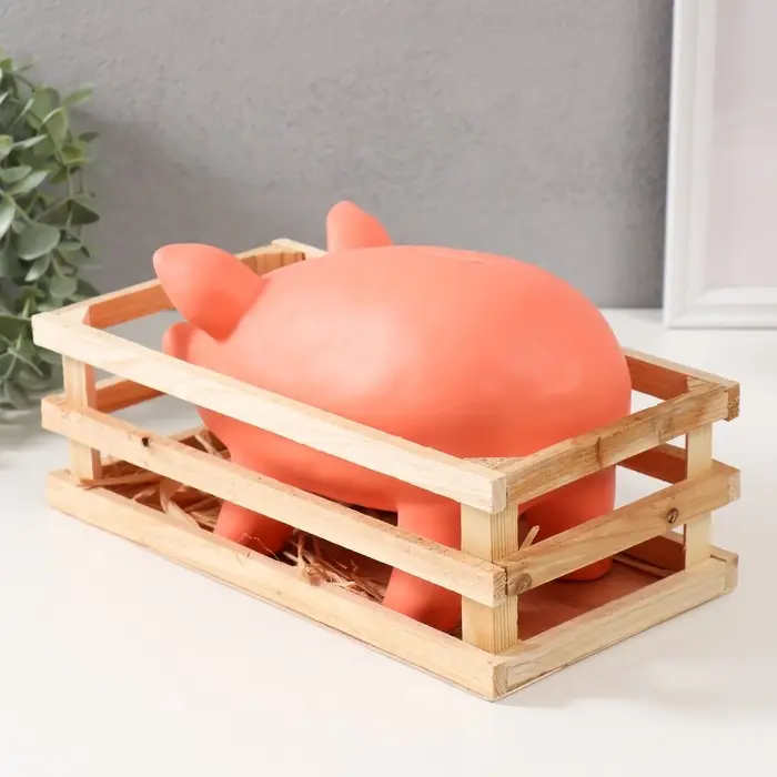 Копилка для денег &laquo;Свинка в загоне&raquo;, керамика, 26&times;14&times;14.5 см