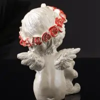Фигурка гипс &laquo;Ангел с мишкой большой&raquo;, 13&times;8&times;7 см, перламутр