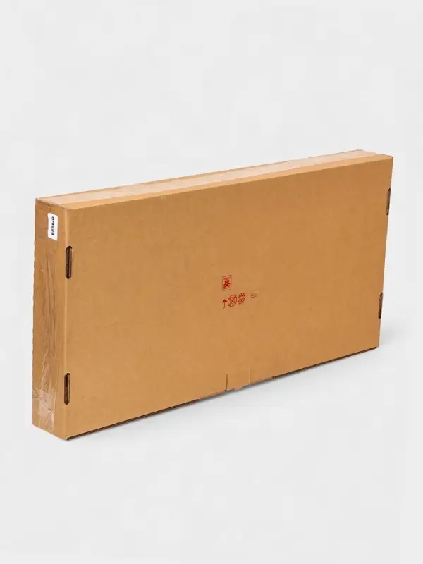 Плетёная корзина для белья с крышкой &laquo;Лён&raquo;, 100 л, 43&times;32&times;80 см, белая