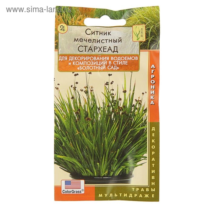 Семена Цветов Ситник Семена Цветов Ситник "СтарХеад", 3 шт