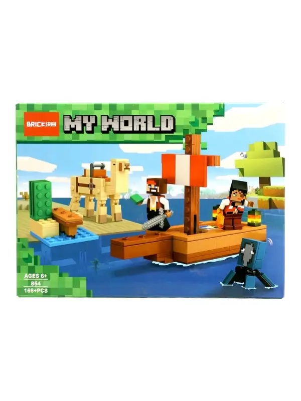Конструктор блочный &laquo;Мой Мир. Путешествие пиратского корабля&raquo; Brick, 166 деталей