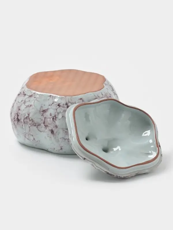 Горшок для запекания Борисовская керамика «Тыква», 2.4 л, серый Горшок для запекания Борисовская керамика «Тыква», 2.4 л, серый