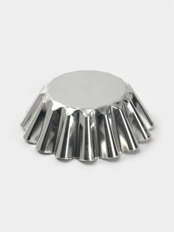 Форма для выпечки ромовой бабы, d=18.7 см, h=6.7 см, жесть, серебристая