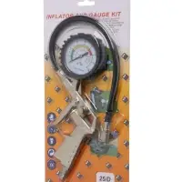 Пистолет пневматический для подкачки шин ТУНДРА, до 8 бар, шланг 400 мм