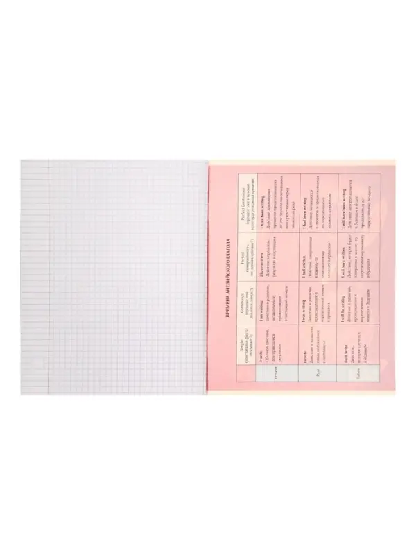 Тетрадь предметная 48 листов в клетку, Calligrata &laquo;Доска. Английский язык&raquo;, обложка мелованный картон