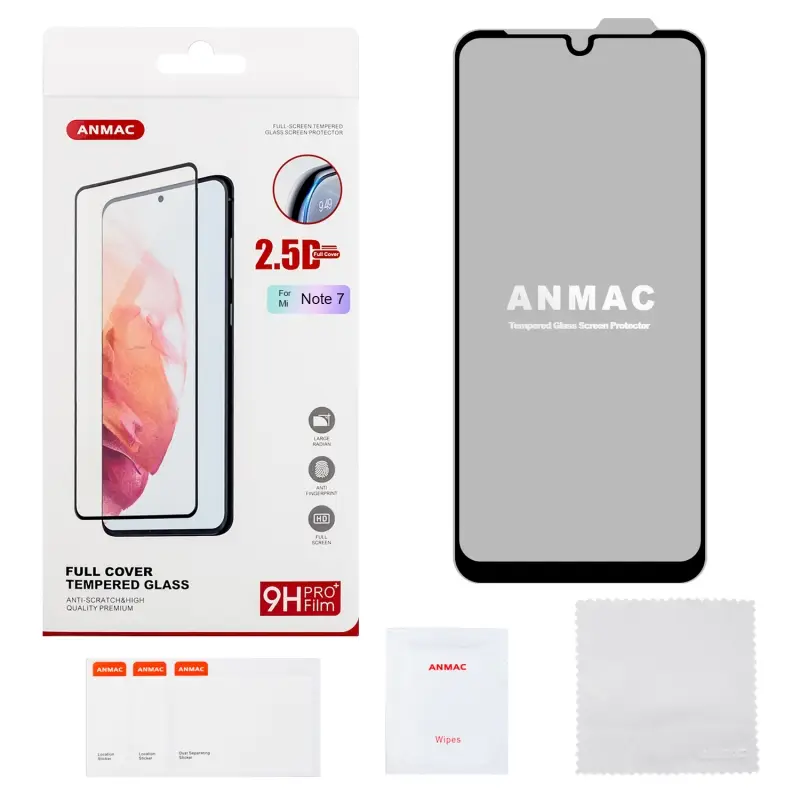 Защитное стекло Xiaomi Note 7 Full Cover ANMAC Арт.1137365 Защитное стекло Xiaomi Note 7 Full Cover ANMAC Арт.1137365