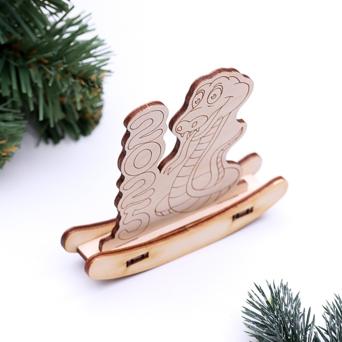 Новый год. Сувенир символ года качалка Новый год. Сувенир символ года качалка "Змейка 2025", 9,7 х 8,9 х 2 см