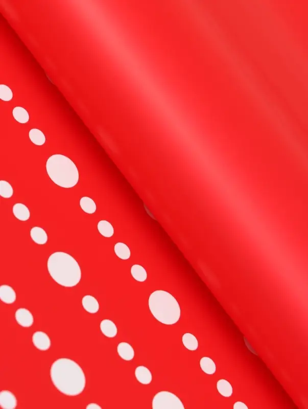 Пленка флористическая для цветов, &laquo;Бисер&raquo;, красная, 57&times;57 см