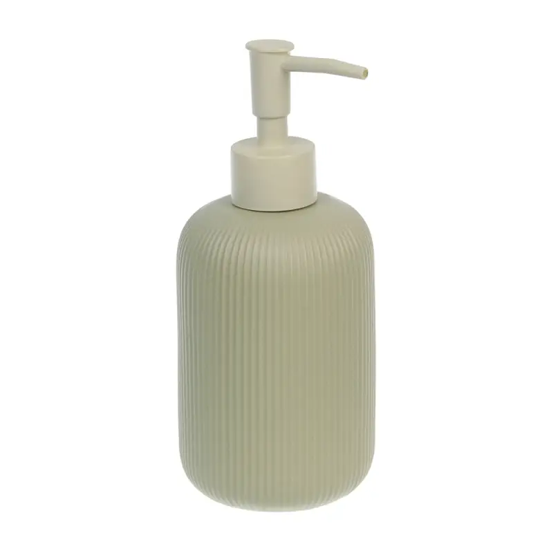 Диспенсер для жидкого мыла тм VETTA Монтана, 300мл, доломит, оливковый, 7,5х7,5х17,5см