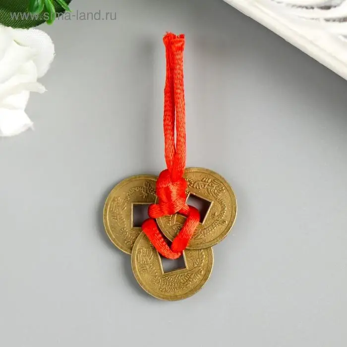 Подвеска 3 монеты бронза d=2 см Подвеска 3 монеты бронза d=2 см