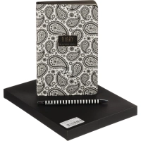 Набор подарочный ежедневник недат. А5 B&W с ручкой,Вост.мотив, 3-743/02-5