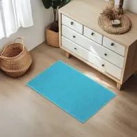 Коврик для дома Доляна &laquo;Букли&raquo;, 50&times;80 см, голубой