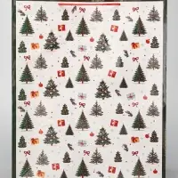Пакет ламинированный &laquo;Новогодний паттерн&raquo;, XL 40&times;49&times;15 см
