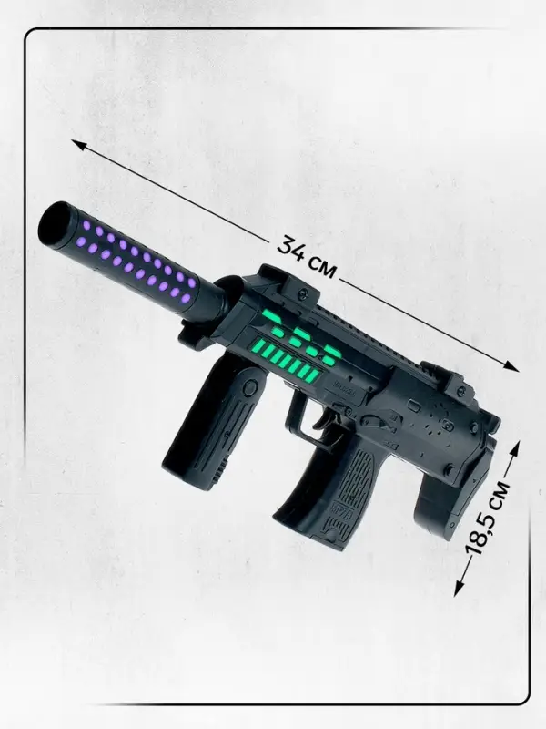 Автомат &laquo;Спецназ&raquo;, световые и звуковые эффекты, работает от батареек