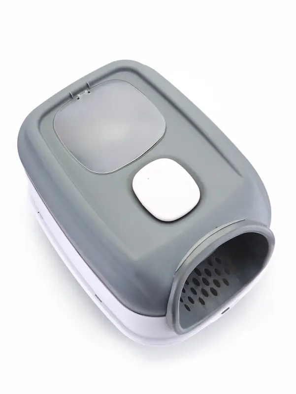 Туалет закрытый с УФ-лампой и миской 52×38×37 см, серый Туалет закрытый с УФ-лампой и миской 52×38×37 см, серый