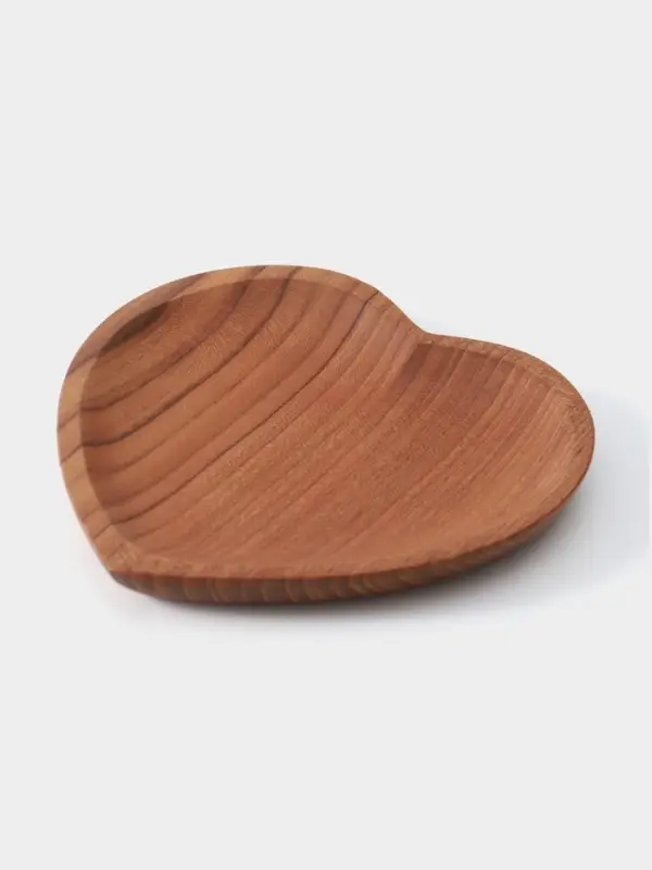 Тарелка &laquo;Сердце&raquo;, 16&times;16&times;2 см, тиковое дерево