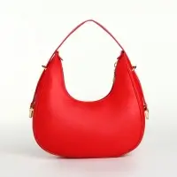 Сумка женская багет на молнии, 20.5&times;7&times;10.5 см, красная