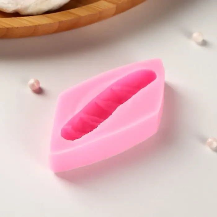 Молд для заливки &laquo;Багет&raquo;, силикон, 7.5&times;3.5&times;1.5 см, розовый
