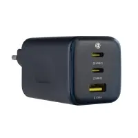 Переходник сетевого зарядного устройства на USB + 2 Type-C 100W E0121400 Baseus черный