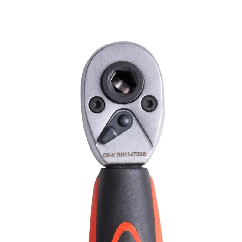 Рукоятка трещоточная 1/4"DR 72 зубца укороченная (под биты и головки) AVS RH11472SB