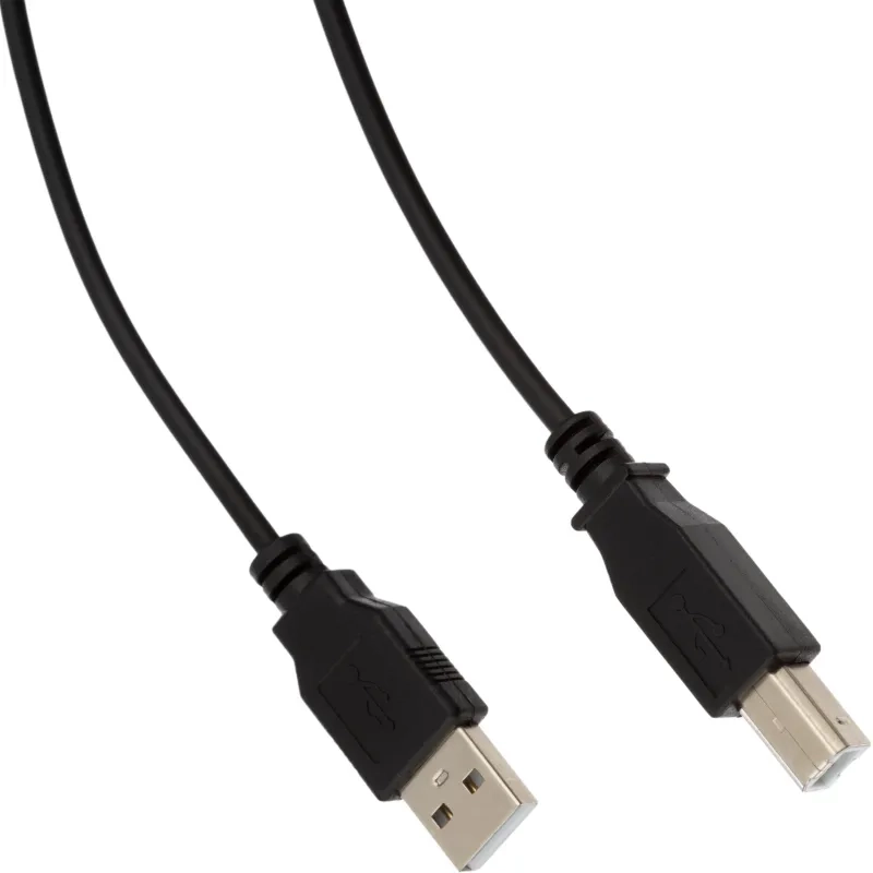 Кабель USB 2.0 AM/BM, 3м, чер (OAVDC002)