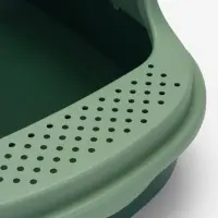 Лоток для кошек &laquo;Фур-Мур&raquo;, 48&times;35.5 см, с высоким бортом и совком, покрытие софт-тач, цвет изумруд