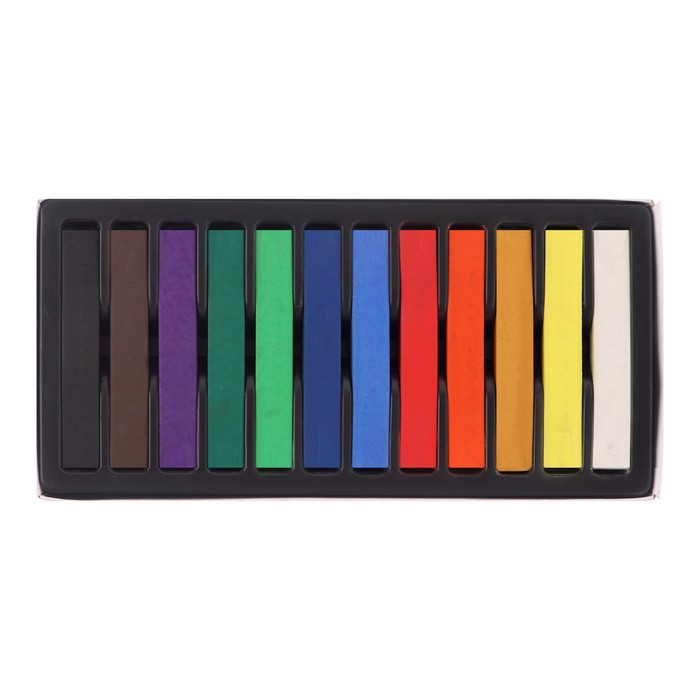 Пастель художественная, профессиональная сухая, 12 цветов в картонной коробке Пастель художественная, профессиональная сухая, 12 цветов в картонной коробке