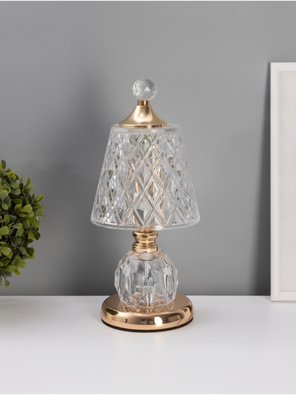 Лампа настольная «Элизабет» LED 10Вт + ночник 3Вт золото 14х14х33см Лампа настольная «Элизабет» LED 10Вт + ночник 3Вт золото 14х14х33см