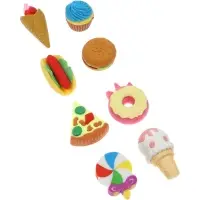 Ластики фигурные &laquo;Вкусняшки&raquo;, 8 штук, МИКС