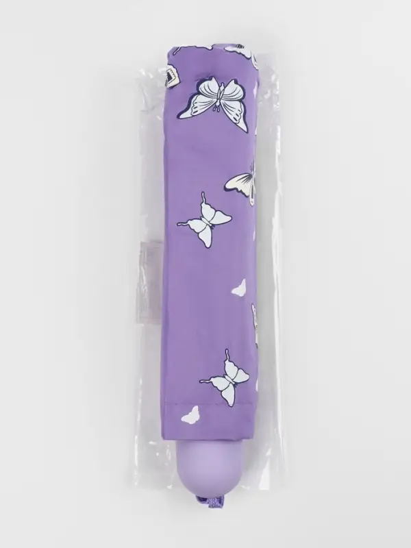 Зонт механический &laquo;Бабочки&raquo;, с проявляющимся рисунком, 4 сложения, 8 спиц, R=47/55 см, d=94 см, МИКС