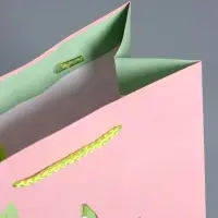Пакет подарочный ламинированный &laquo;Нежный комплимент&raquo;, розовый, 18&times;22.3&times;10 см
