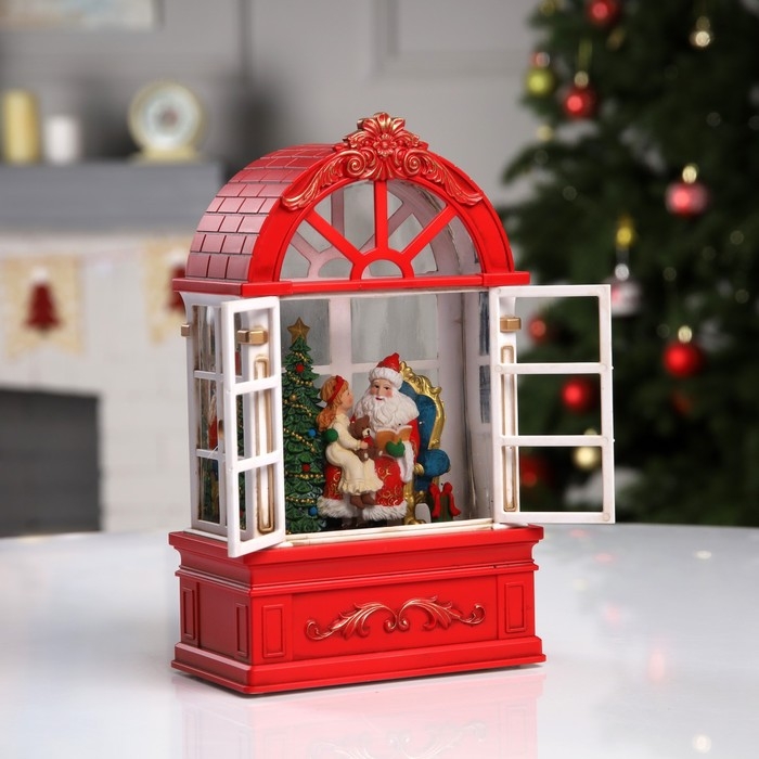 Светодиодная фигура «Дед Мороз в арке» 13.5 × 22 × 7.8 см, пластик, батарейки ААх3 (не в комплекте), USB, свечение тёплое белое Светодиодная фигура «Дед Мороз в арке» 13.5 × 22 × 7.8 см, пластик, батарейки ААх3 (не в комплекте), USB, свечение тёплое белое