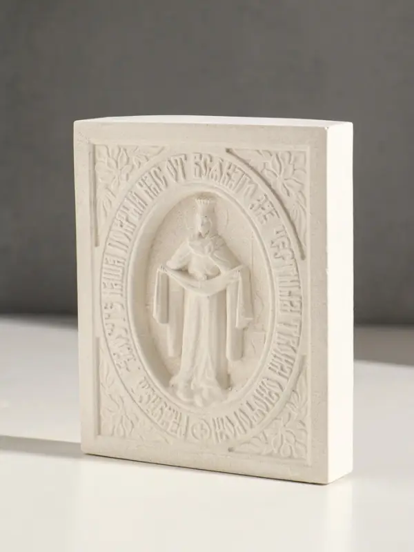 Икона с подвесом Икона с подвесом "Покров Пресвятой Богородицы" размер 12х10х2 см, гипс