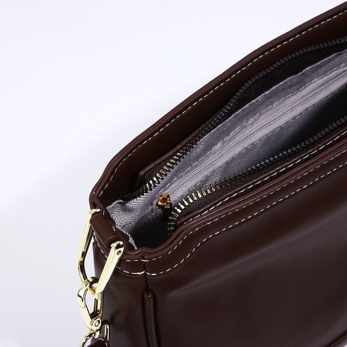 Сумка кросс-боди на молнии, цвет коричневый Сумка кросс-боди на молнии, цвет коричневый