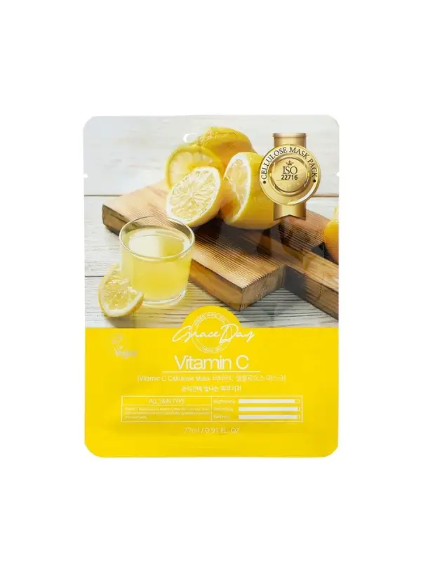 Маска тканевая для лица Grace Day с витамином С, 27 мл Маска тканевая для лица Grace Day с витамином С, 27 мл