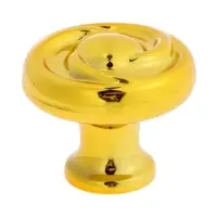 Ручка кнопка CAPPIO RK003, d=35 мм, цвет золото, набор 10 шт.