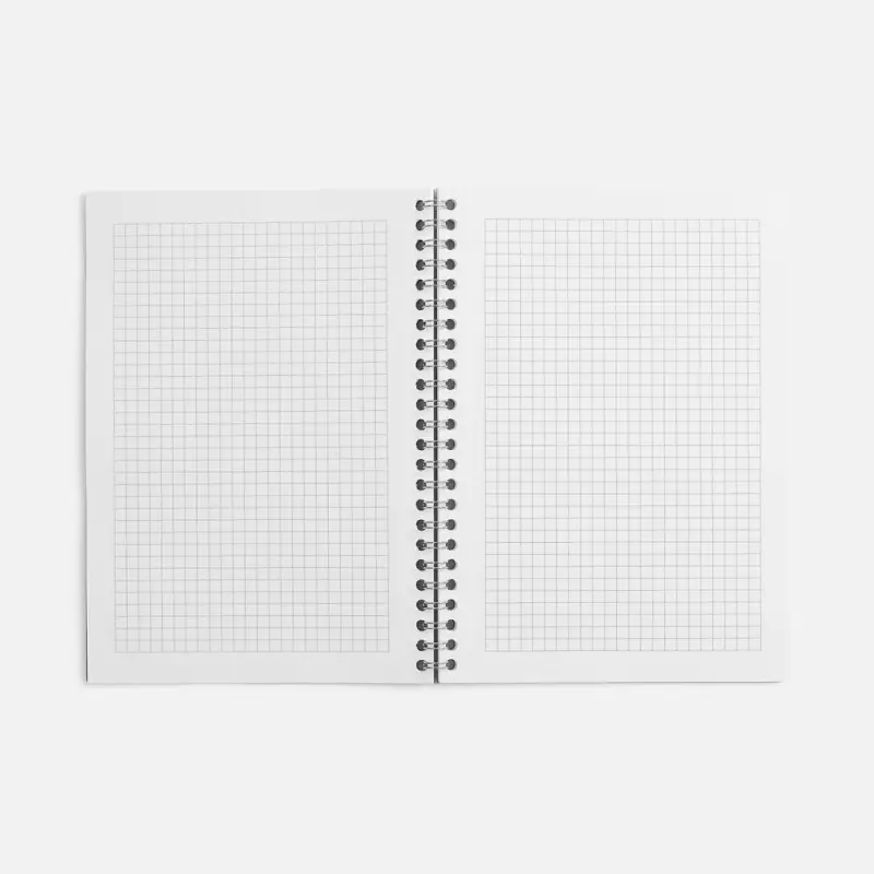 Блокнот Salvador в клетку, красный ver.2