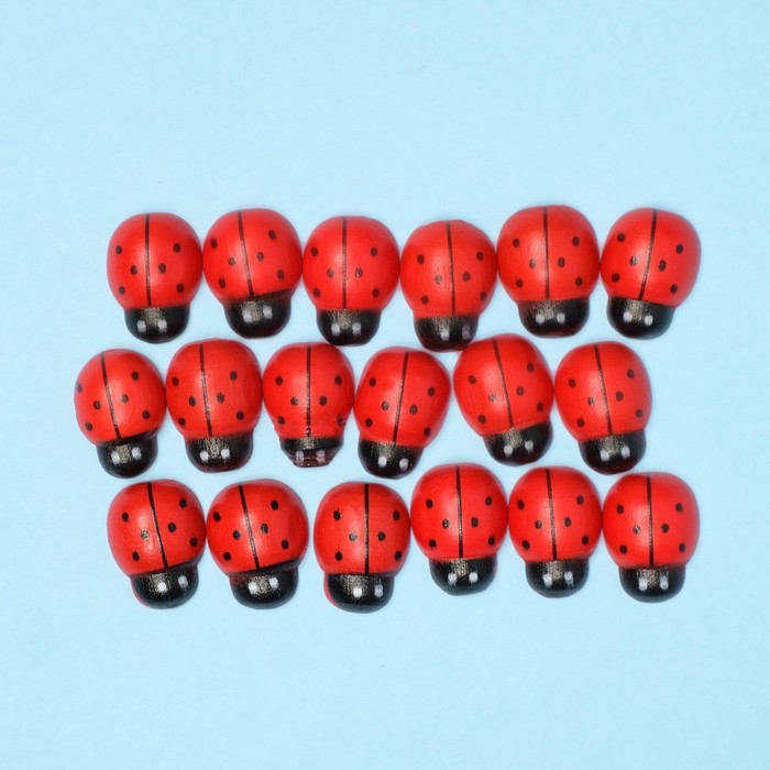 Декор флористический «Божьи коровки», 18 шт., 19 х 14 мм Декор флористический «Божьи коровки», 18 шт., 19 х 14 мм