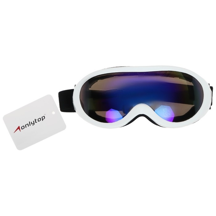 Маска горнолыжная ONLYTOP, цвет белый Маска горнолыжная ONLYTOP, цвет белый