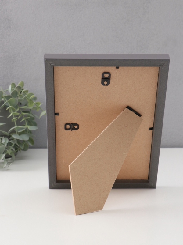 Фоторамка пластик Фоторамка пластик "МИРАМ" 15х21 см, т.серый