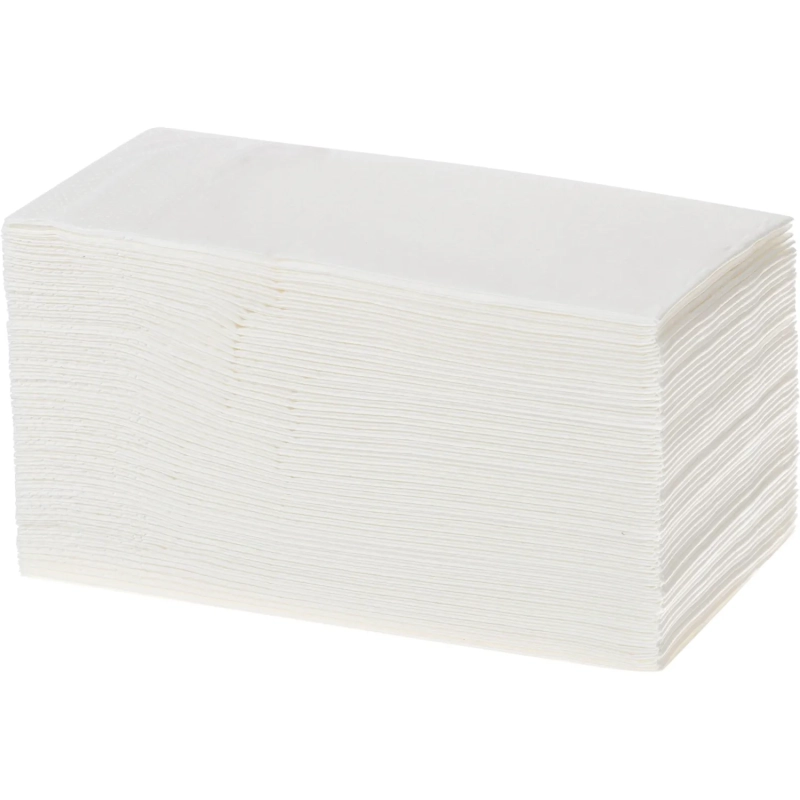 Салфетки бумажные Protissue 1/8 слож 2сл 33х33см белые 100л/уп_C233