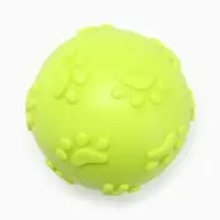 Игрушка для собак &laquo;Мяч-лапка&raquo;, 6 см, TPR, жёлтая