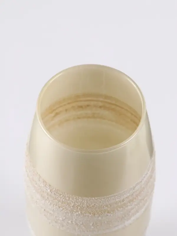 Ваза &laquo;Сангрия&raquo;, жемчуг, h=26 см, стекло, бежевая