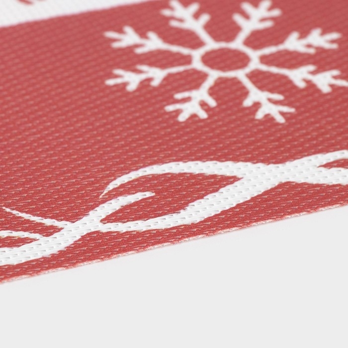 Дорожка новогодняя на стол Доляна «Новый год», сервировочная, 180×30 см Дорожка новогодняя на стол Доляна «Новый год», сервировочная, 180×30 см