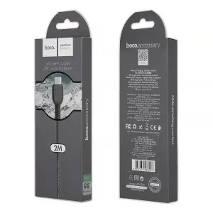 Кабель USB на Type-C 2M X20 HOCO черный
