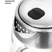 Чайник электрический стеклянный с подсветкой КТ-6107 Чайник электрический стеклянный с подсветкой КТ-6107