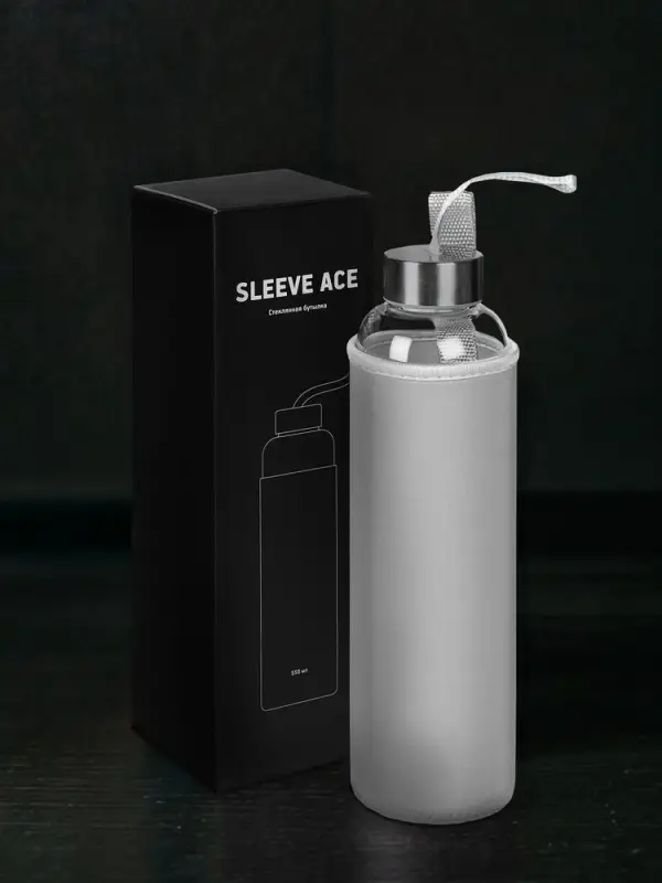 Бутылка для воды Sleeve Ace, серая Бутылка для воды Sleeve Ace, серая