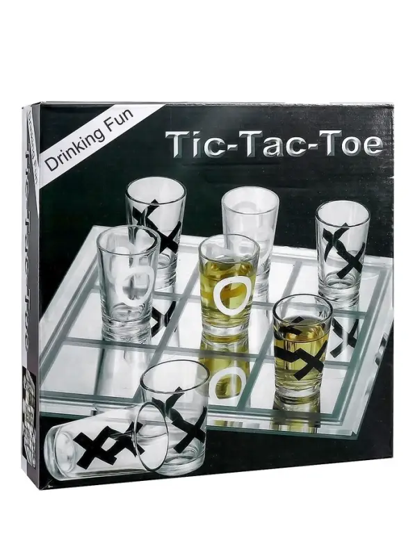Настольная игра для взрослых &laquo;Пьяные Крестики-нолики&raquo;, 9 стопок, доска 20&times;20 см